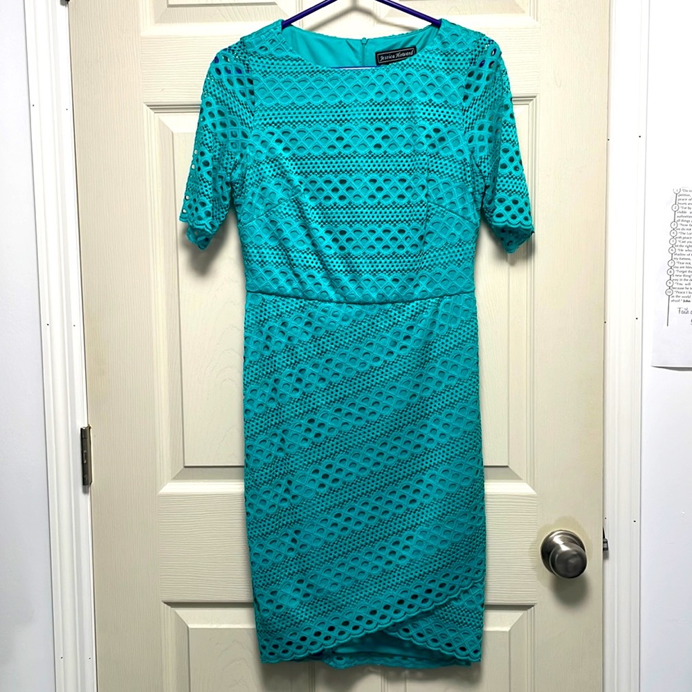 Jessica Howard Teal Dress